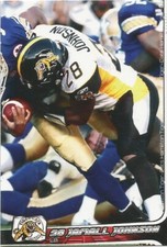 2010 EXTREME CFL JAMALL JOHNSON HAMILTON TIGER-CATS (NORTHWESTERN STATE DEMONS)