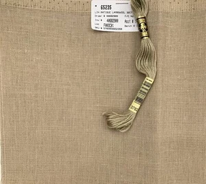 Permin punto croce danese 32 conteggi lino lana di agnello antica 18" x 27" neutro - Foto 1 di 1