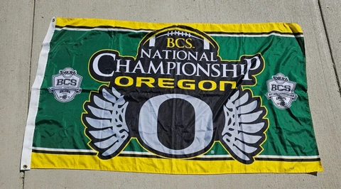 Oregon Ducks NCAA 2011 BCS Championship Flag Cover