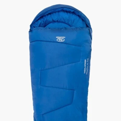 Highlander Sleepline 300 Kids Mummy Sleeping Bag Blue - Image 1 of 4