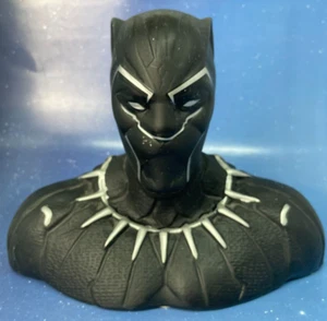 Marvel Wakanda Black Panther T'Challa Bust Ceramic Piggy Bank FAB NY Collectible - Picture 1 of 12