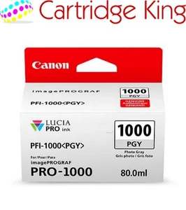 Cartucho de tinta para impresora fotográfica gris Canon PFI-1000PGY - Imagen 1 de 1