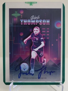 2024 PARKSIDE NWSL GISELE THOMPSON RC RETRO SIGNATURE SERIES AUTO SER# 23/89 - Picture 1 of 2