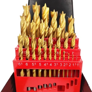 Juego de 25 brocas para madera Hymnorq Brad Point tamaño métrico 1 mm-13 mm por 0,5 mm en... - Imagen 1 de 7