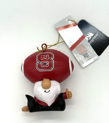 NC State Wolfpack Gnomo Sombrero de Fútbol Adorno NCAA Equipo Deportes América Foto 1 de 3