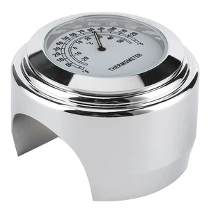 ˘White 1in 7/8in Handlebar Mount Thermometer ‑20℃ ‑ 50℃ Measuring Dial - Picture 1 of 12