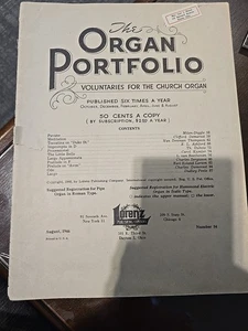 Die Orgelmappe, Ehrenamtliche für die Kirchenorgel August 1946 B8 - Bild 1 von 5