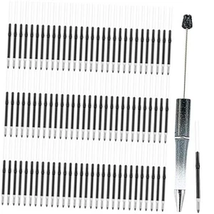 100 pcs Blue Ink Beadable Pens Refills, Replaceable Pens Refills, for Plastic - Picture 1 of 5