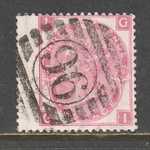 Großbritannien, Scott # 49, Platte 9, gebraucht, F, 4p Victoria, 1867, SOTN Stempel - Bild 1 von 2