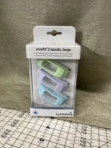 Garmin Vivofit 2 Replacement Band 3 Pack Size Large Mint Sky Blue Lavender NIB - Picture 1 of 5