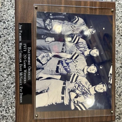 RARE Autographs of ALL 4 1971 LEGENDS Baltimore Orioles 20 Game Winners. - Image 1 of 4