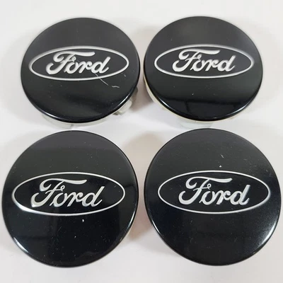 👀 Tapacubos centrales negros Ford Fiesta Focus Fusion C-Max Edge 2011-2022 JUEGO USADO/4 ✅ Foto 1 de 4