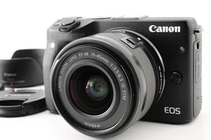 [N/Mint]Canon EOS M3 Mirrorless Digital Camera Black + EF-M 15-45mm IS STM #25 - Picture 1 of 15