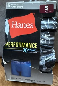 New! Hanes Performance X-Temp Tagless Boxer Briefs 4-pack Boys Kids Small 6-7 - Picture 1 of 5