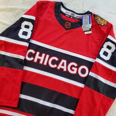 ✅ Adidas NHL Chicago Blackhawks Size 50 Patrick Kane Authentic Jersey H52269 ✅ - Image 1 of 4