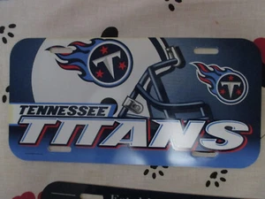 Tennessee Titans NFL Football Vibrant Retro Plastic License Plate Wall Decor - Picture 1 of 1