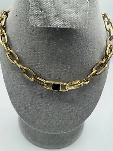 Vince Camuto Gold Tone Link Necklace 19" - Picture 1 of 6