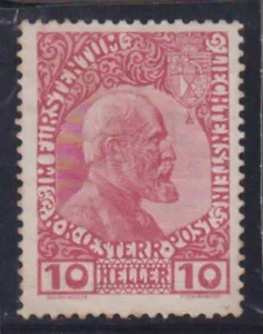 E2595: Liechtenstein #2a como nuevo, OG, VF, LH; CV $85 - Imagen 1 de 1