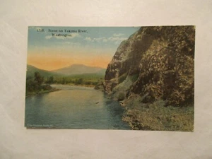 Washington Postcard Scene on Yakima River WA WN - Picture 1 of 2