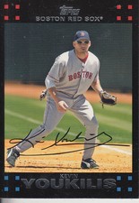2007 Topps Red Backs Boston Red Sox Baseball Card #475 Kevin Youkilis