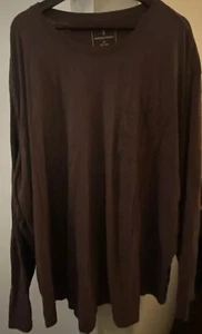 Mutual Weave Big And Tall Long Sleeve 4XL Chocolate Cherry - Picture 1 of 6