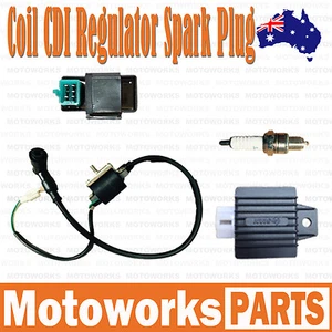 Coil + CDI + Regulator +Spark Plug 110cc 125cc PIT Quad Dirt Bike ATV Buggy C02 - Picture 1 of 4