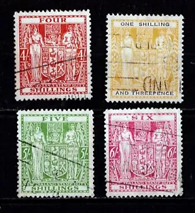 New Zealand 1931-40 1, 4, 5, 6 Shillings SG#F145,- F 149, F150 Fine Used HV £95 - Picture 1 of 1