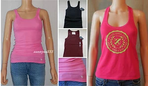 new ABERCROMBIE KIDS Girls BRITTANY Tank Shirt size S L NWT blue pink burgundy - Picture 1 of 14