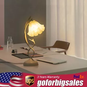 Table Lamp Flower-shaped Table Lamp Bedside Dining Table Lamp E26 Lampshade 110V - Picture 1 of 11