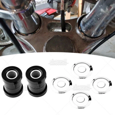 Handlebar Riser Bushings For Harley Softail Dyna FXR Sportster Chopper 56157-85T - Image 1 of 4