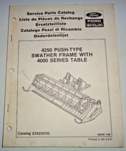 Versatile Ford New Holland 4250 Swather Frame 4000 Table Head Parts Catalog NH - Picture 1 of 3