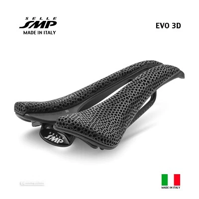 NUEVO 2025 Selle SMP EVO 3D Sillín: NEGRO - ¡HECHO EN iTALY! Foto 1 de 4