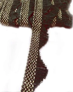 Fringe Jhalar Lace Border for Dress Sarees Blouses Suits Crafts 1" x 8 Meter - Picture 1 of 28