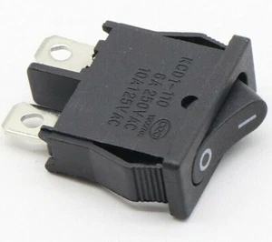 Interruptor basculante de encendido y apagado 2 posiciones SPST 6A 240Vac 21 mm x 10 mm tablero de coche 12V - Imagen 1 de 5