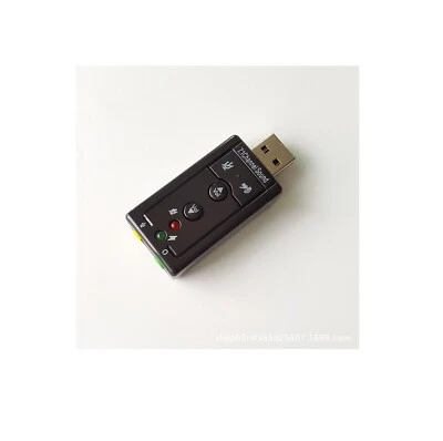 USB 2.0 External Sound Card Virtual 7.1 Channel Stereo Audio Portable Adapter - Image 1 of 4