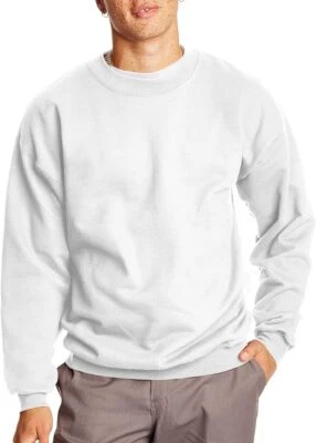 Hanes Sweatshirt Mens Heavyweight Cotton Fleece Crewneck Ultimate Standard S-3XL - Image 1 of 4