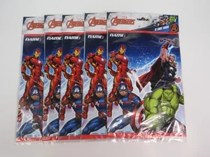 Avengers Treat Bags Party Favors 5Pk 40 Bags Total Iron Man Hulk Thor Loot Bags - Picture 1 of 5