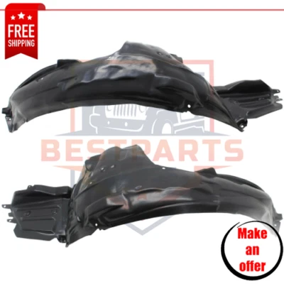 NEW Front Driver & Passenger Side Fender Liners Set for 2015-2018 Subaru WRX STI Foto 1 de 4