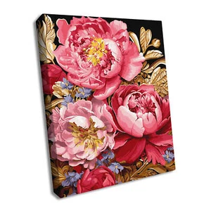 Kit Pintura por Números Ideyka Inspiración Floral con Pinturas Extra Metálicas... - Imagen 1 de 2