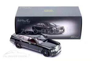 1/18 For Almost Real Bentley Mulsanne 2017 Metal Diecast Gold/Black Toy Gift - Picture 1 of 13