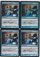 Foil March of the Machines - Signed by the Artist - Mirrodin X4  Magic MTG
