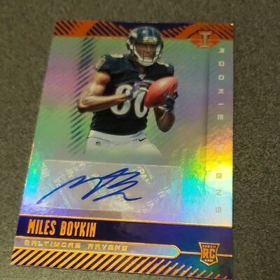 2019 Panini ILLUSIONS #RS-MIB MILES BOYKIN (RC) Rookie Signs Auto. Orange. - Image 1 of 3