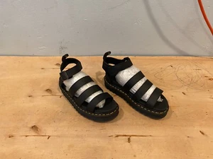 NWOT/B Dr. Marten Blaire Sandal , Black Leather , Size 8 - Picture 1 of 12