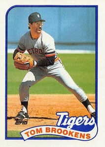 Tom Brookens 1989 Topps 342  Detroit Tigers  Baseball Card