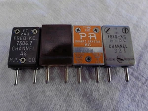 CRYSTALS FOR HAM RADIO 4-LOT SET, TESTED GOOD - Zdjęcie 1 z 3