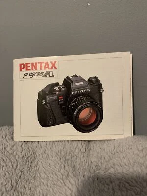 Original Pentax Program F1 English Full Instruction Manual December 1986 VGC - Image 1 of 4