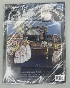 Cross Stitch Candamar Designs SEWING WITH MAMA Cross Stitch Kit 51265 New - Picture 1 of 10