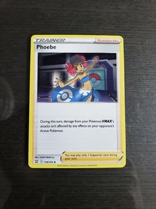 Pokemon Schwert & Schild Kampfstile Phoebe 130/163 Regular Uncommon Trainer NM - Bild 1 von 6