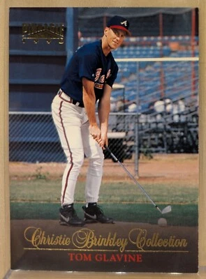 Pinnacle Christie Brinkley Collection 1996 4 Tom Glavine Salón de la fama rara PGA Golf Foto Foto 1 de 2