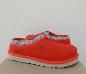 UGG TASMAN TERRACOTTA SUEDE/ SHEEPSKIN SLIPPERS SHOES, MEN US 9/ EUR 42 ~NIB - Picture 1 of 4